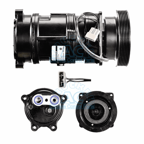 GM GMC/Off Road/Bus Replacment A6 S6 Compressor W/6GR 5.5'' 12V SHS
