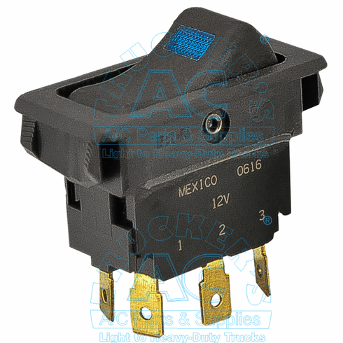 ILLUMINATED ROCKER SWITCH 12 volt OEM# 71R-0852