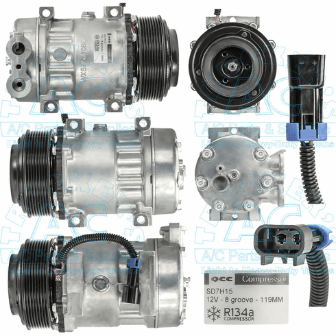 QCC AC Compressor - Professional Grade Freightliner Trucks - 03-0615Q