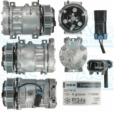 QCC AC Compressor - Professional Grade OEM #: 206RD51M