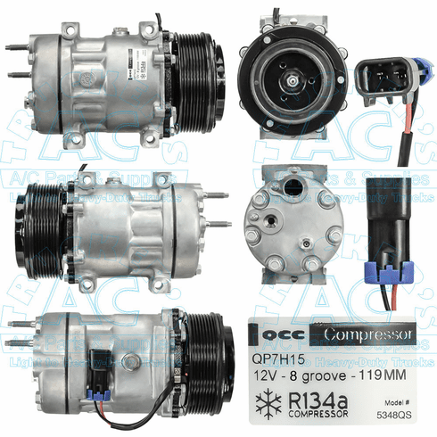 QCC AC Compressor - Professional Grade OEM #: 3628700-C2