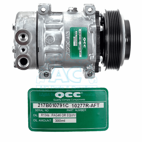 QCC AC Compressor - Professional Grade OEM #: Repl F69-6003-121 - Peterbilt