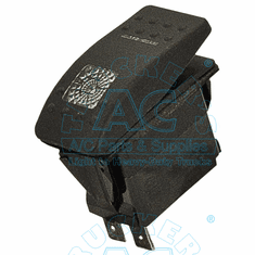 ROCKER SWITCH ILLUMINATED Amber 24V OEM# 71R0884