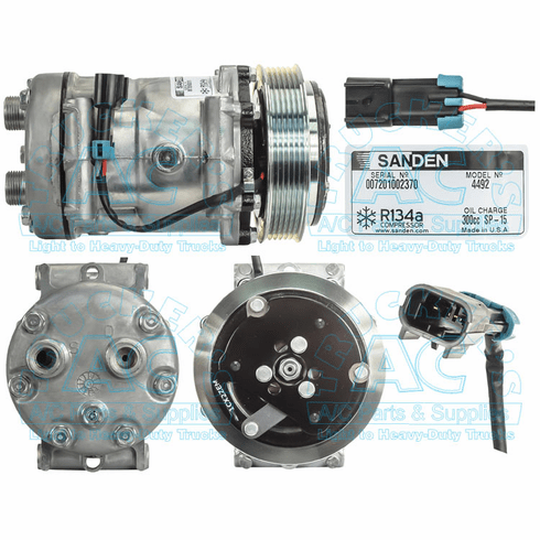 Sanden 4492 Freightliner OEM# 22-48437-000