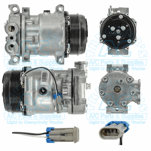 Sanden A/C Compressor - Aftermarket Grade OEM# 4261