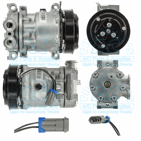 Sanden A/C Compressor - Aftermarket Grade OEM# 4440