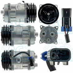 Sanden AC Compressor Aftermarket Grade - Freightliner #ABPN83-304073