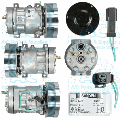 Sanden Compressor - Genuine Manufacturer #: 4302