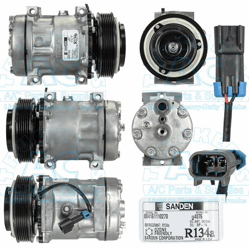 Sanden Compressor - Genuine - Manufacturer #: 4549 - Freightliner Trucks