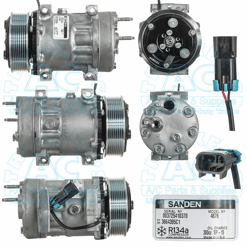 Sanden Compressor - Genuine Navistar Trucks OEM #: 4646