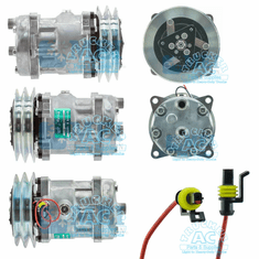 Sanden Compressor - Genuine OEM#: 04437338