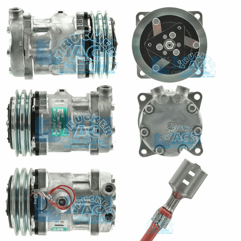 Sanden Compressor - Genuine OEM#: 5165548; 5165549