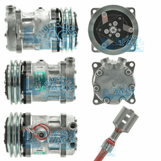 Sanden Compressor - Genuine OEM#: 5165548; 5165549