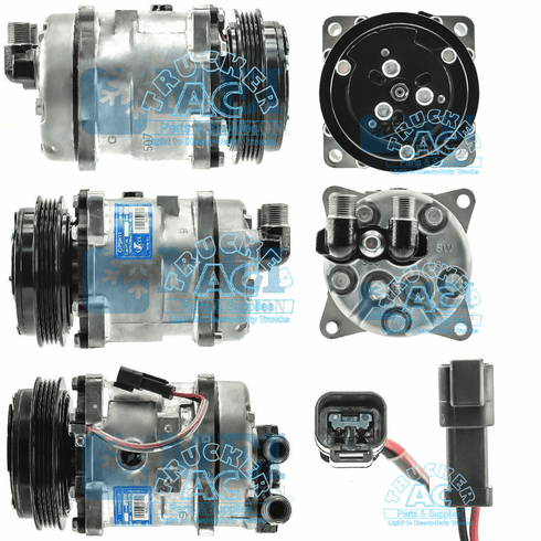 Sanden Compressor - Genuine OEM#: 7023577; 6698358; 7279138