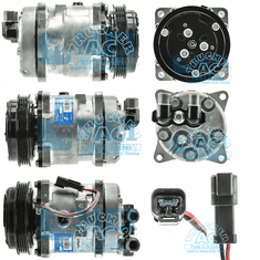 Sanden Compressor - Genuine OEM#: 7023577; 6698358; 7279138