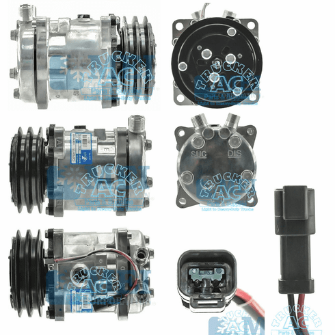 Sanden Compressor - Genuine OEM#: 7023581; 7019018