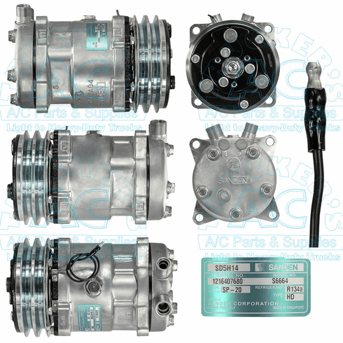 Sanden Compressor - Genuine OEM Grade #: 4510 Multi Fit