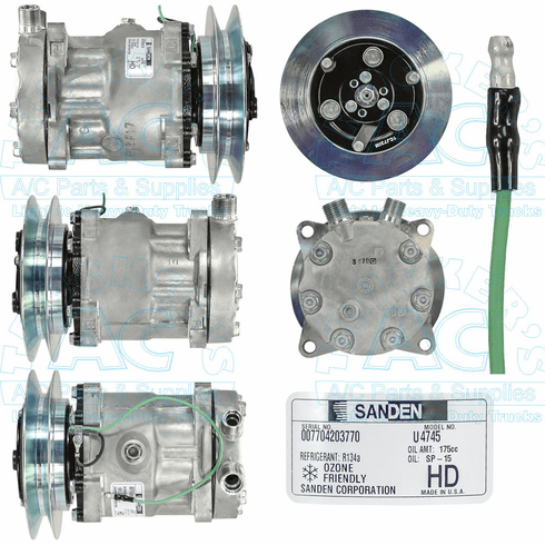 Sanden Compressor - Genuine OEM Grade #: 4745