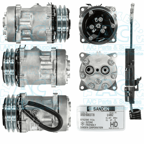 Sanden Compressor - Genuine OEM Grade SD7H15HD-FLX