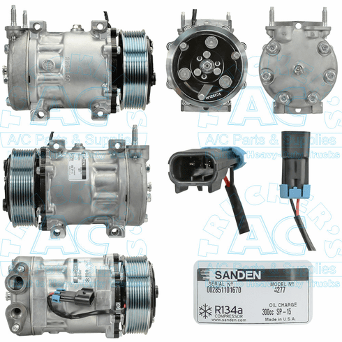 Sanden Compressor - Genuine OEM #: SKI4277
