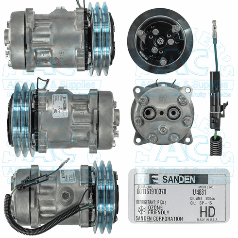 Sanden FLX7 Compressor 4881 Off Road Applications