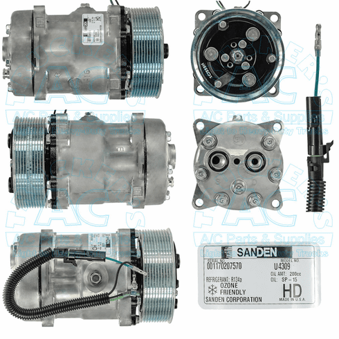 Sanden Genuine Manufacturer #: 4309 - Farm & Off Road Applications