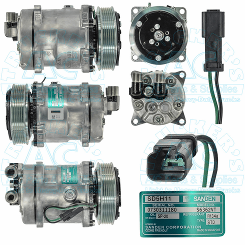 Sanden Genuine OEM #: 6362 - Farm & Off Road Applications