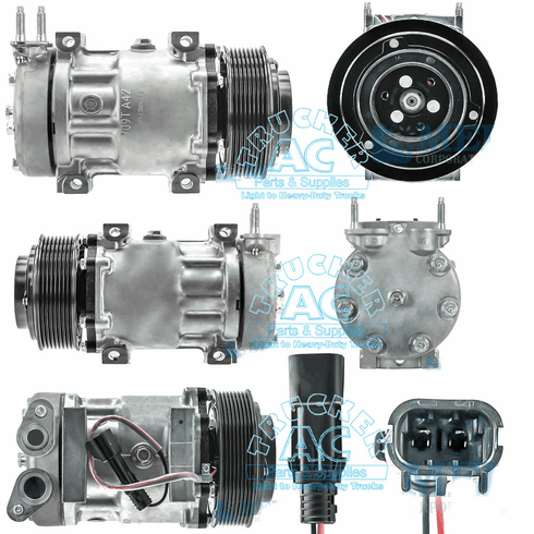 Sanden SHD Compressor w/clutch OEM #: F69-1015-123