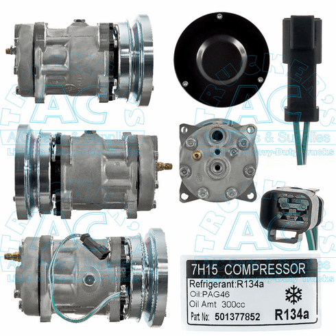 Sanden Style A/C Compressor - #4468 Farm & Offroad