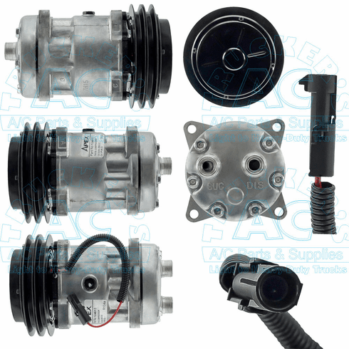 Sanden Style A/C Compressor - #4478 Farm & Offroad