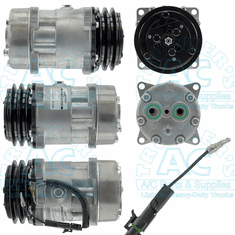Sanden  Style A/C Compressor - #4860 Multi-Fit