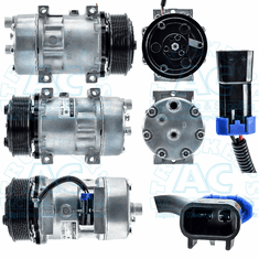 Sanden Style A/C Compressor - #4866WG Farm & Offroad