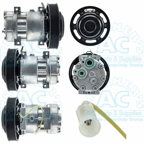 Sanden Style A/C Compressor  - Aftermarket - Autocar