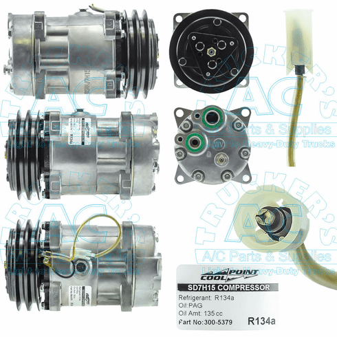 Sanden Style A/C Compressor - Aftermarket - Farm & Offroad OEM#11104419