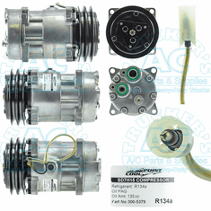 Sanden Style A/C Compressor  - Aftermarket - Farm & Offroad OEM#11104419