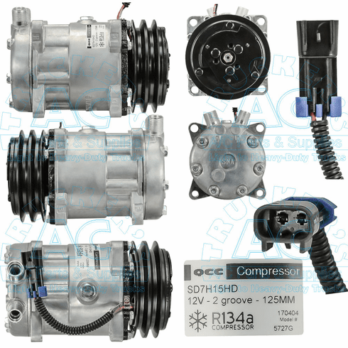 Sanden Style A/C Compressor  - Aftermarket - Multi-Fit