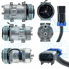 Sanden Style A/C Compressor  - Aftermarket - MultiFit