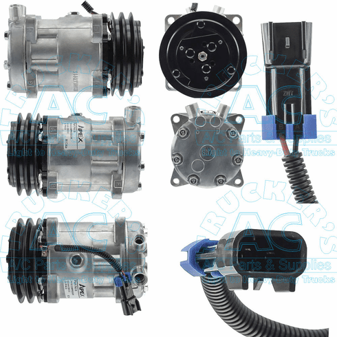 Sanden Style A/C Compressor Aftermarket - Volvo