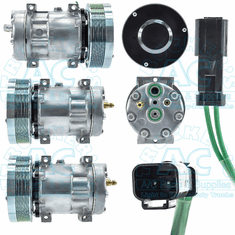 Sanden Style A/C Compressor - OEM#4302 / 4840 Farm & Offroad