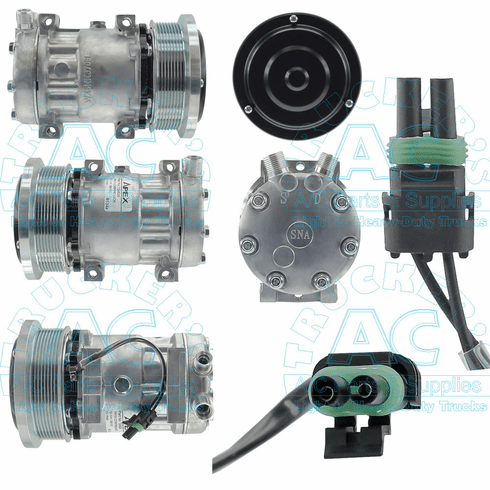 Sanden Style A/C Compressor - OEM# 4698 - Farm & Offroad