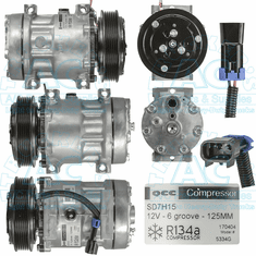 Sanden Style Aftermarket Compressor - Freightliner