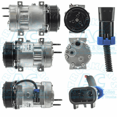 Sanden Style Aftermarket Compressor Navistar