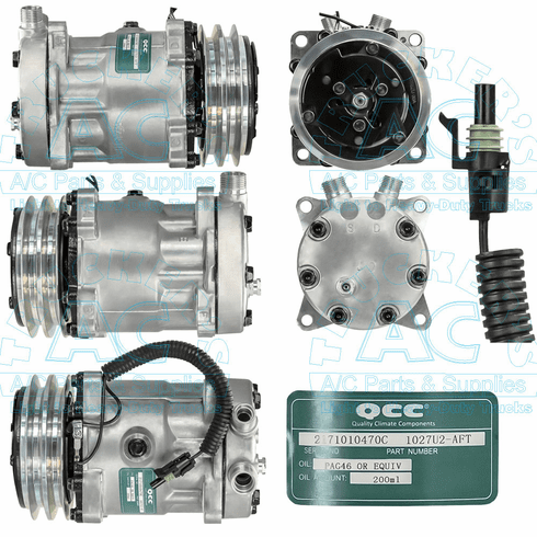 Sanden Style Aftermarket Compressor Peterbilt