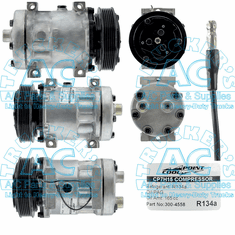 Sanden Style Compressor #4641 - Multi-Fit