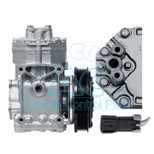 T/CCI (York Style) Compressor w/ 6 grv Clutch ES210L-25336C
