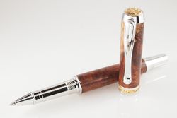 Amboyna Burl Jr. Statesman Rollerball Pen - Custom Order