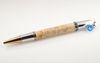 Box Elder Burl Diva Pen with Blue Crystal - Custom Order
