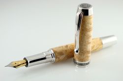 Box Elder Burl Statesman Fountain Pen - Custom Order