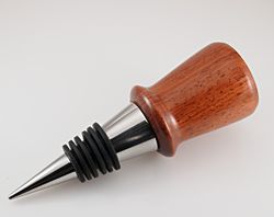 Bubinga Wine Bottle Stopper 