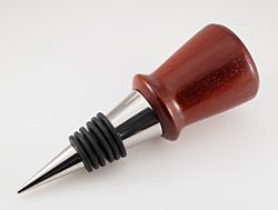 Padauk Wine Bottle Stopper #134